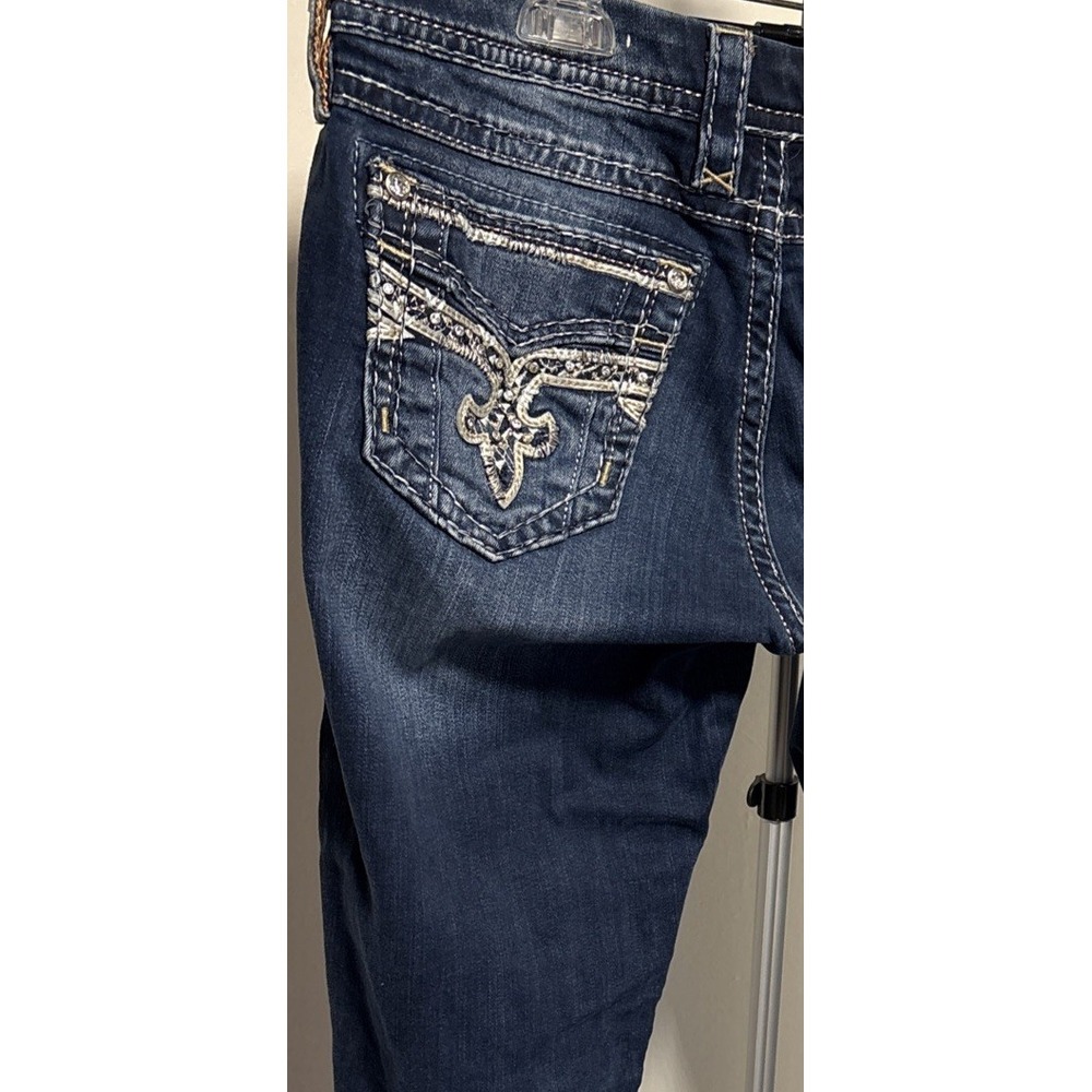 Womens Rock Revival jeans size 29 Boris Boot Diamond sequins MSRP $179 - Picture 3 of 13